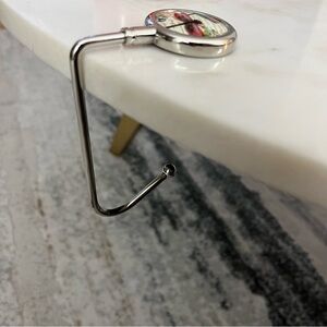 🆕 Etsy dragonfly pattern silver hardware handbag purse hook